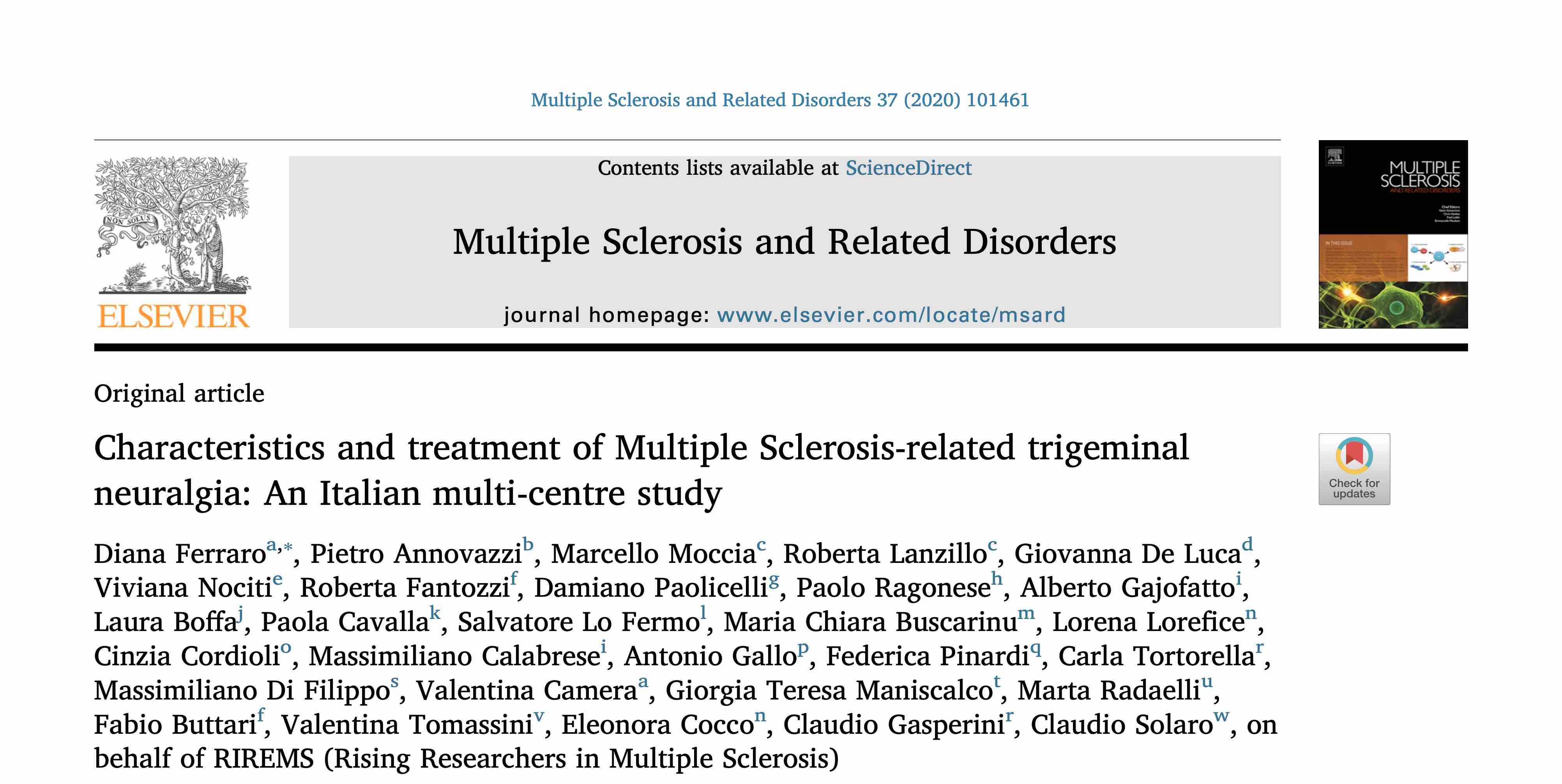 MS and Disorders